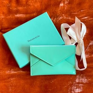 Tiffany Patent Leather Business Card Holder